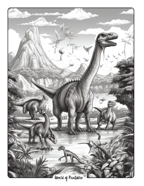 Dinosaur Coloring Page 18