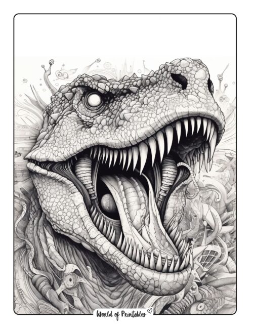 Dinosaur Coloring Page 23