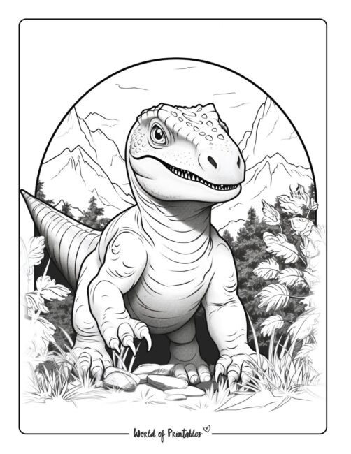 Dinosaur Coloring Page 25
