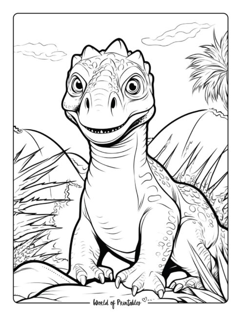 Dinosaur Coloring Page 26