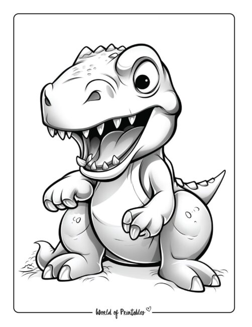 Dinosaur Coloring Page 28