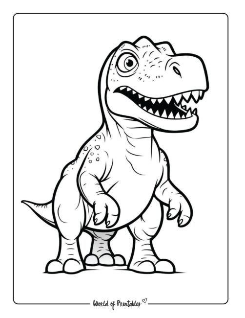 Dinosaur Coloring Page 3