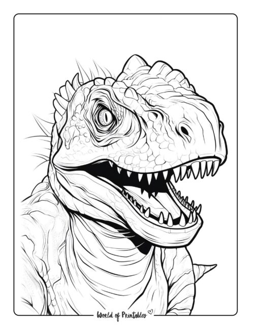 Dinosaur Coloring Page 34