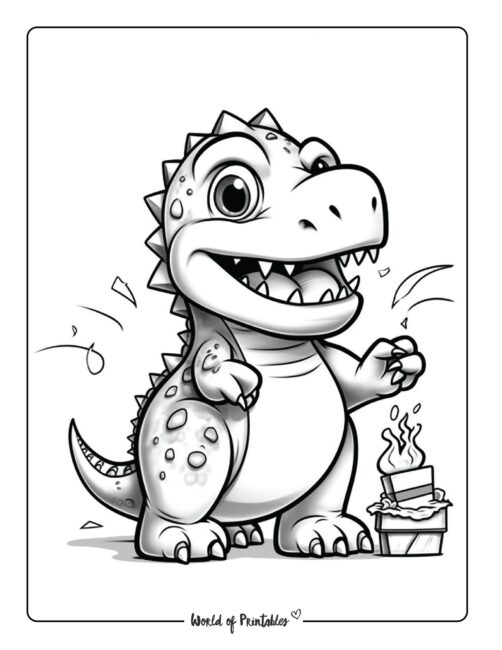 Dinosaur Coloring Page 36