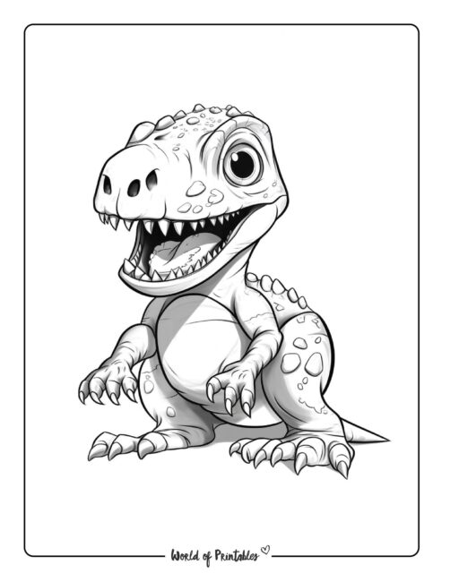 Dinosaur Coloring Page 49