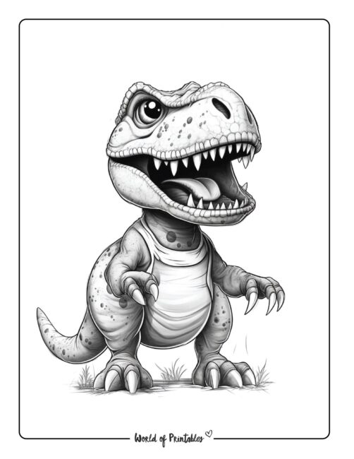 Dinosaur Coloring Page 51