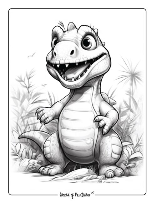 Dinosaur Coloring Page 54