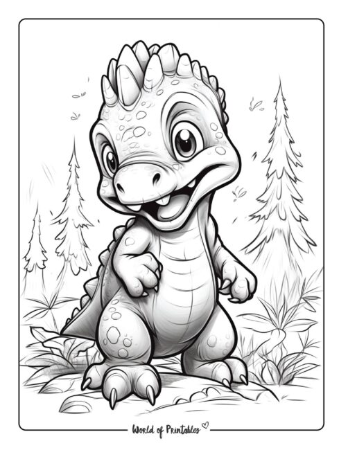Dinosaur Coloring Page 57