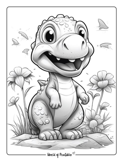 Dinosaur Coloring Page 58