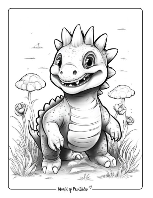 Dinosaur Coloring Page 59