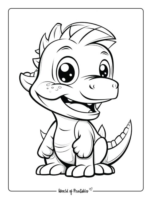 Dinosaur Coloring Page 6