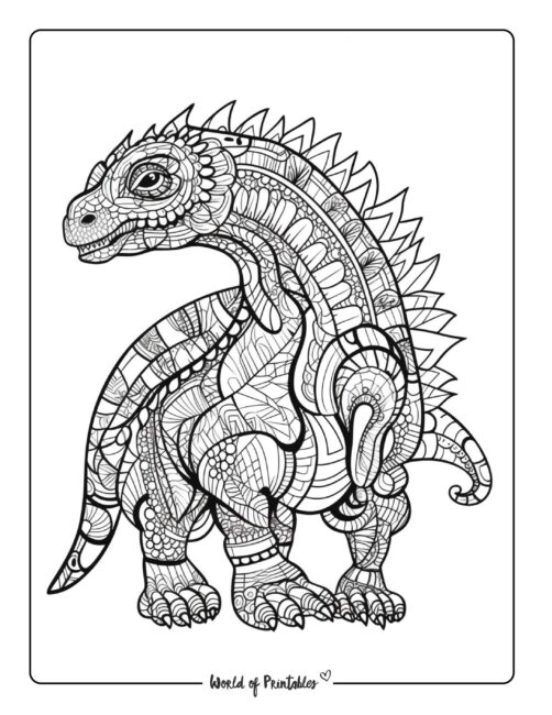 Dinosaur Coloring Page 60