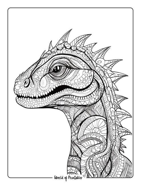 Dinosaur Coloring Page 62