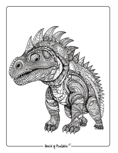 Dinosaur Coloring Page 64