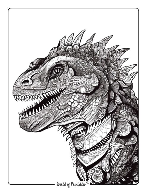 Dinosaur Coloring Page 65