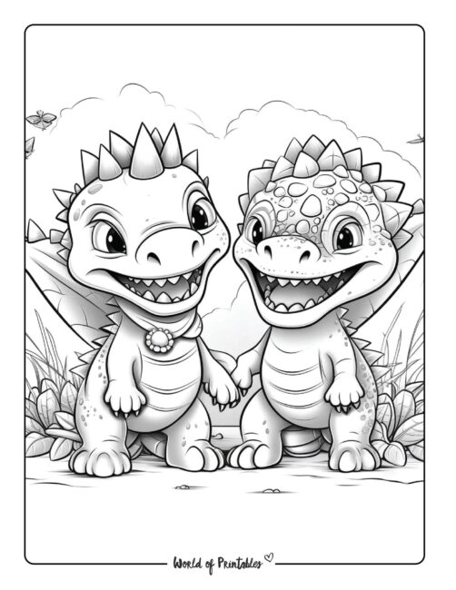 Dinosaur Coloring Page 73