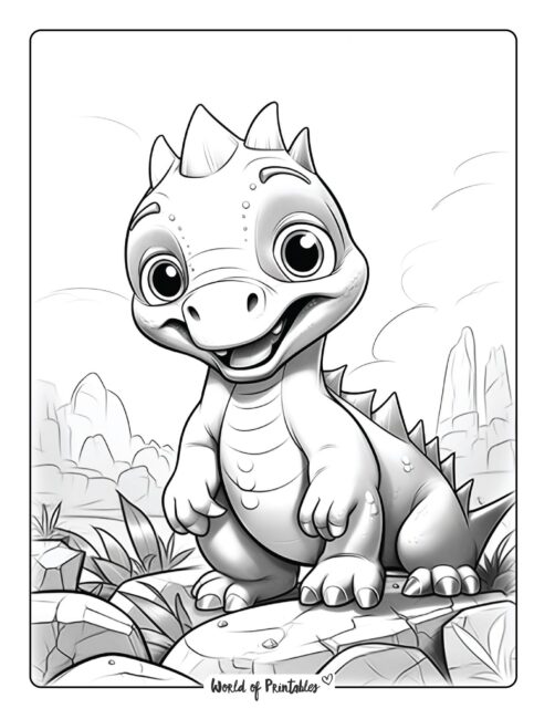 Dinosaur Coloring Page 78