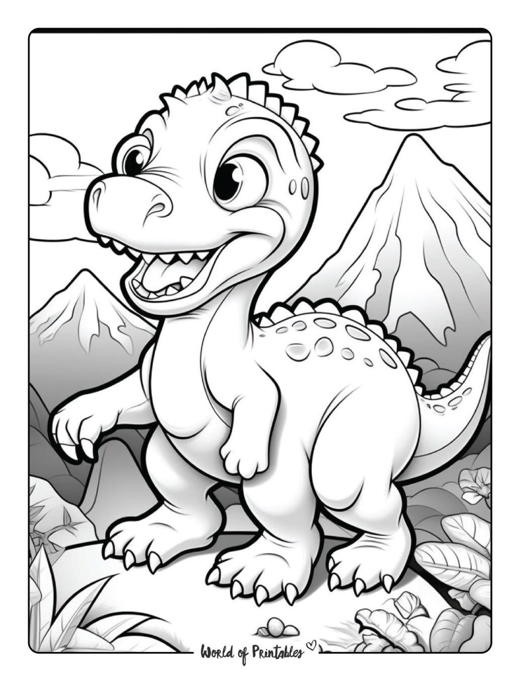 Dinosaur Coloring Pages | 200 Best Pages For Kids - World of Printables