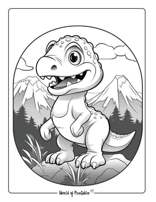 Dinosaur Coloring Page 85