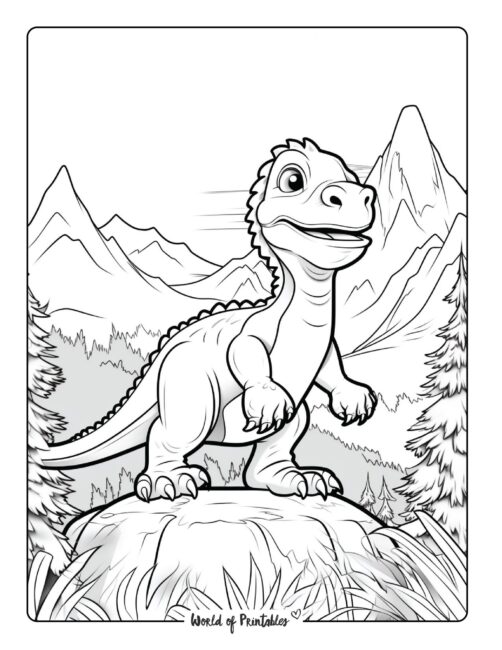 Dinosaur Coloring Page 86