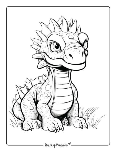 Dinosaur Coloring Page 9