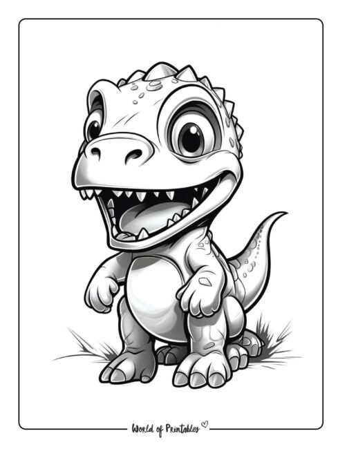 Dinosaur Coloring Page 94