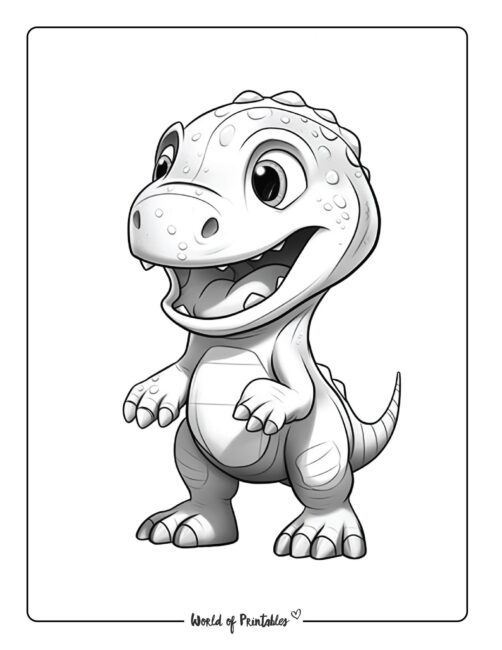 Dinosaur Coloring Page 95