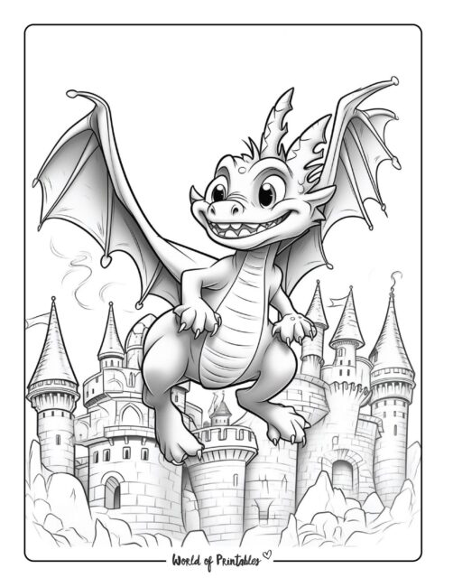 Dragon Coloring Page 22
