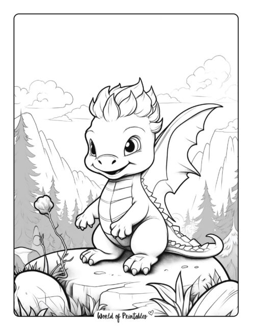 Dragon Coloring Page 34