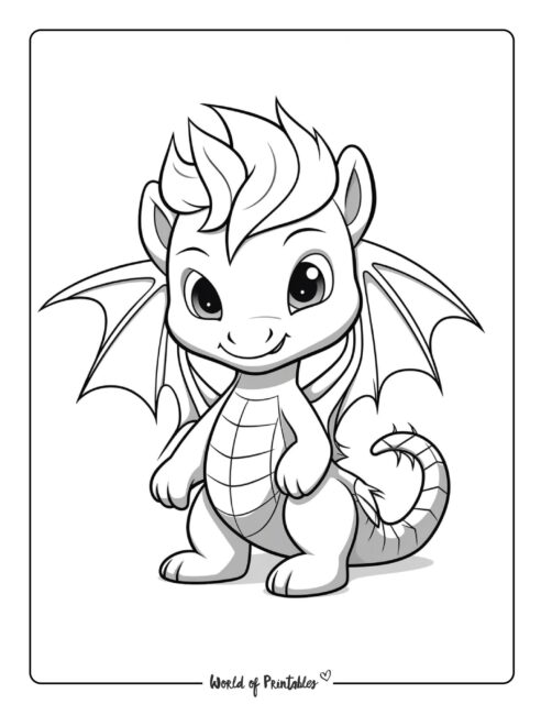 Dragon Coloring Page 38