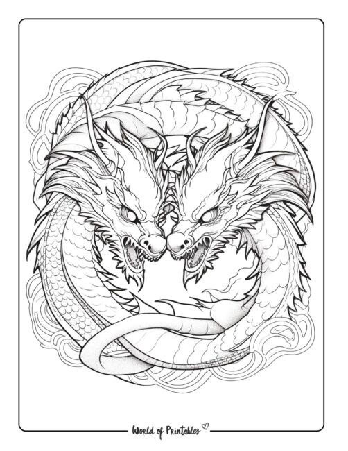 Dragon Coloring Page 62