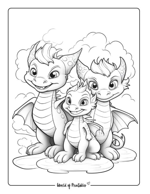 Dragon Coloring Page 64