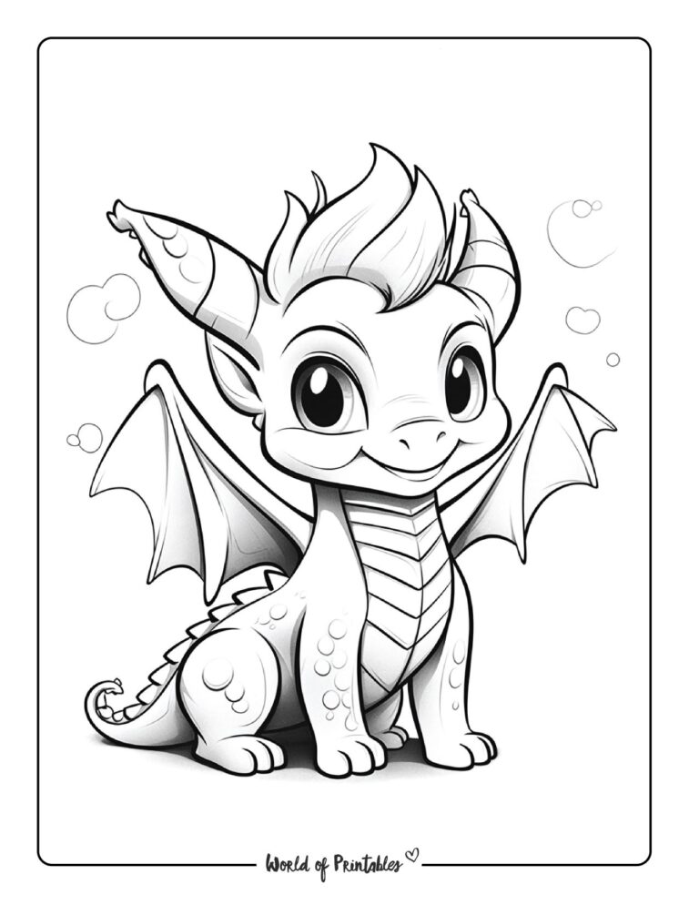 Dragon Coloring Pages For Kids & Adults - World of Printables