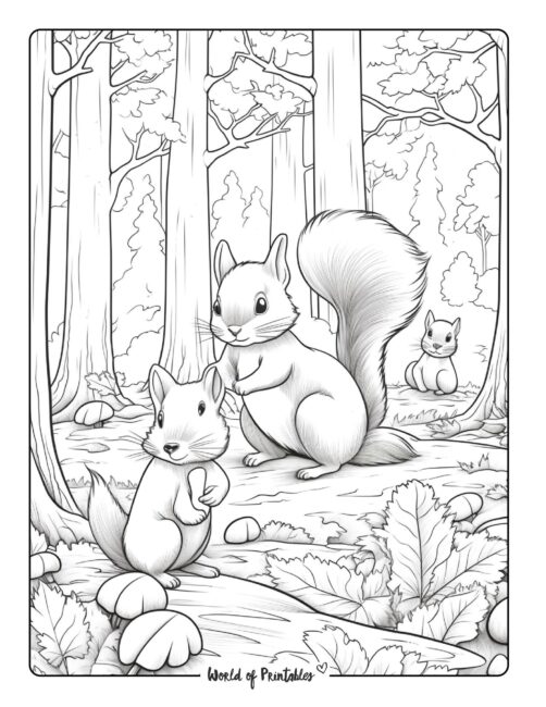 Fall Coloring Page 6