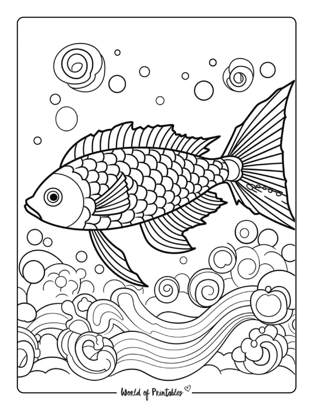 Fish Printables Templates Shape Printable Kids Shapes Preschool 