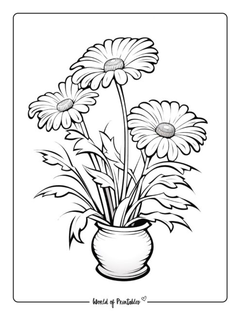 Flower Coloring Page 58