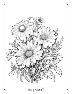 230 Best Flower Coloring Pages For Kids & Adults