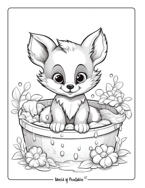 Fox Coloring Page 22
