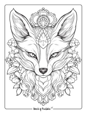 Fox Coloring Pages For Kids &amp; Adults - World of Printables