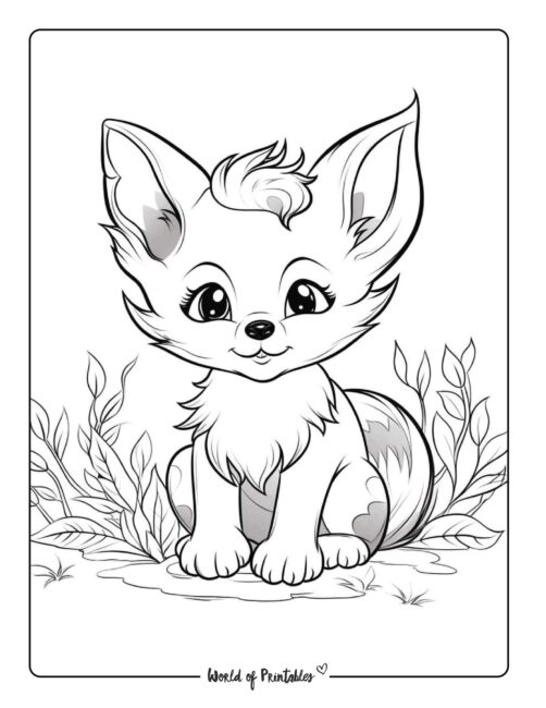 Fox Coloring Page 43