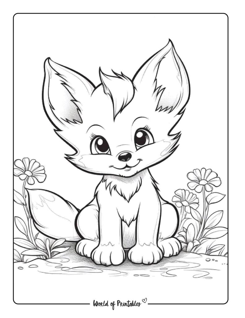 Fox Coloring Pages For Kids & Adults World of Printables