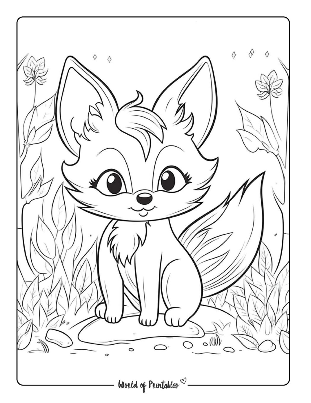 Fox Coloring Pages For Kids & Adults - World of Printables