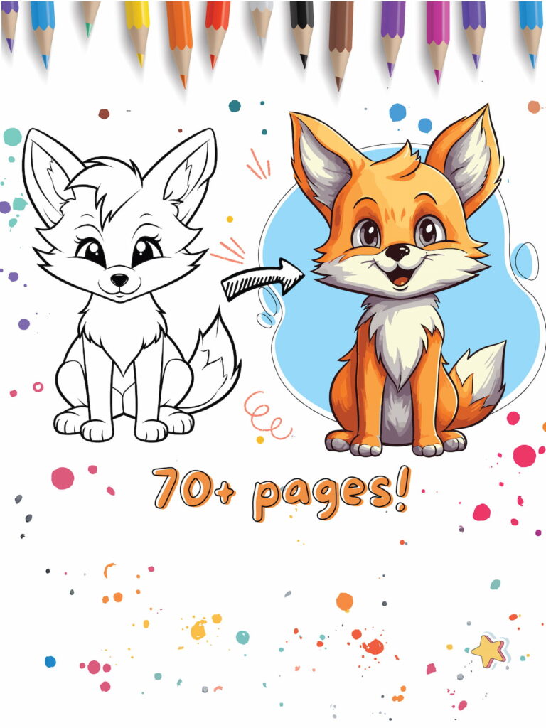 Fox Coloring Page Web Story