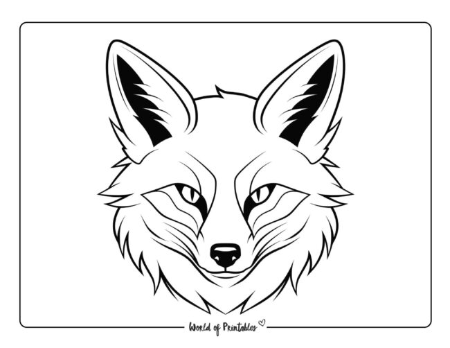 Fox Coloring Sheet 15