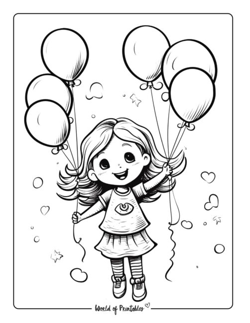 Happy Birthday Coloring Page 22