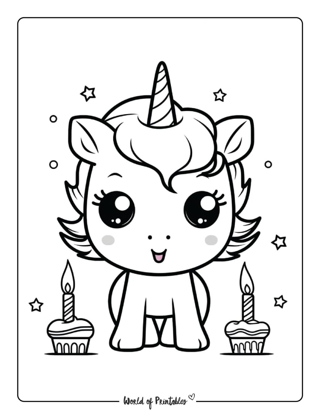 Happy Birthday Coloring Pages - World of Printables