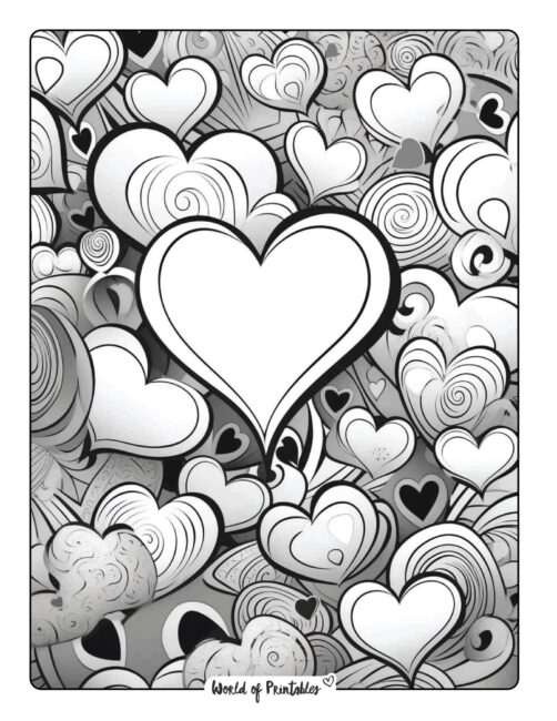 Heart Coloring Page 21