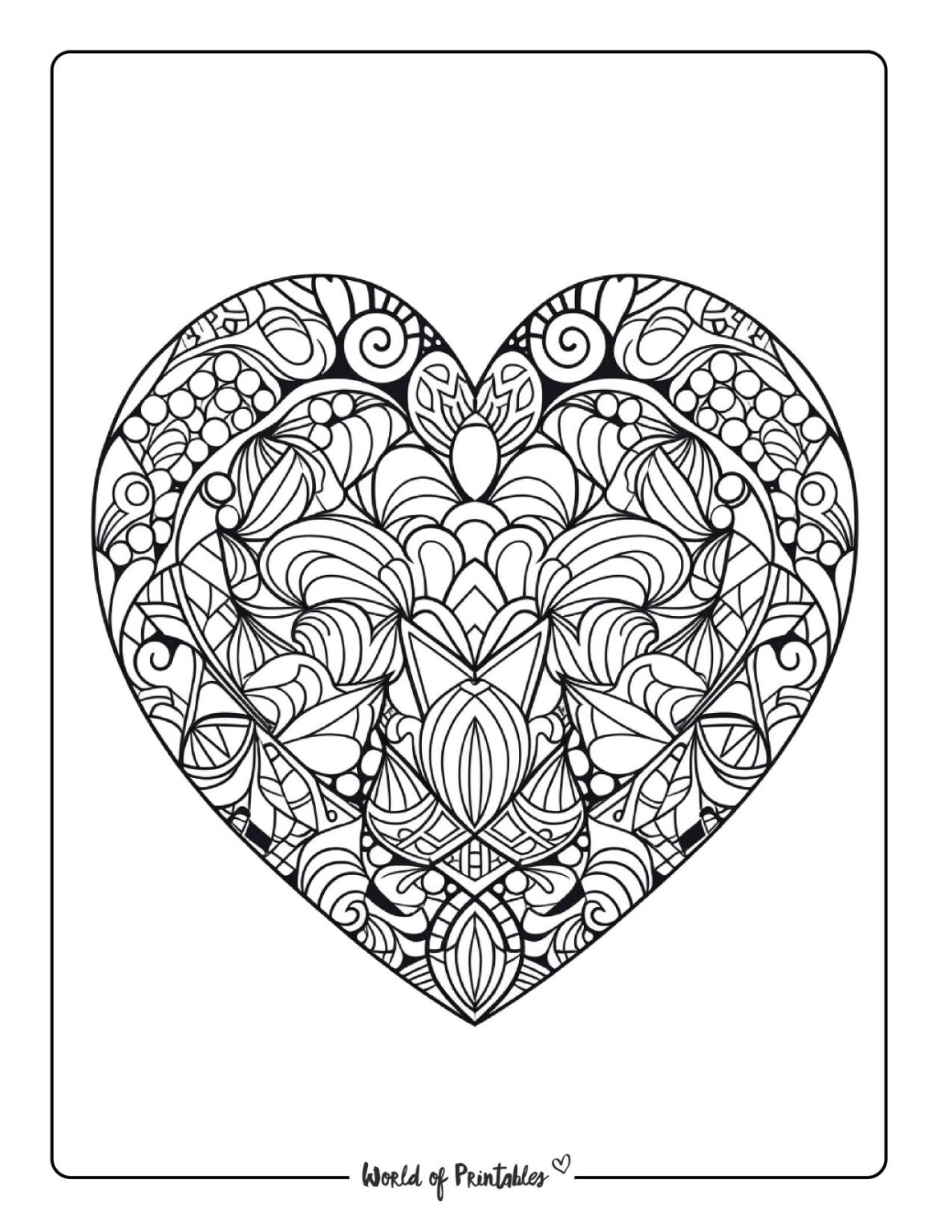 Heart Coloring Pages