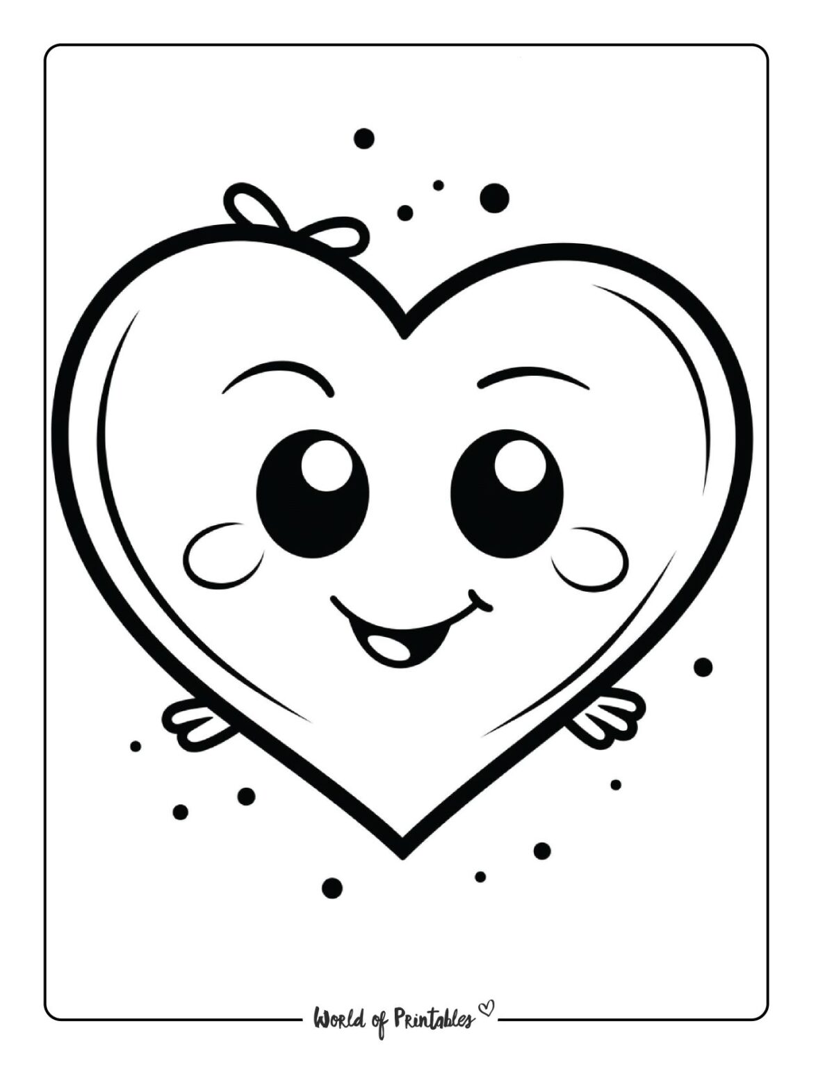 Heart Coloring Pages - World of Printables