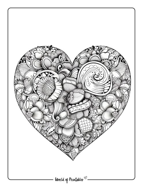 Heart Coloring Page 39